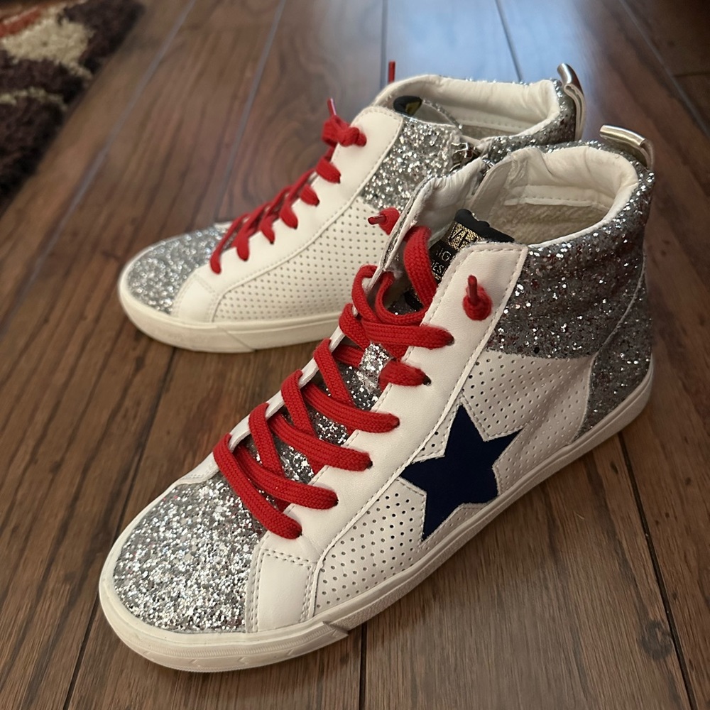 Vintage Havana glitter star high tops